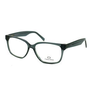 Charles Delon Rectangle Women Grey Plastic Frame